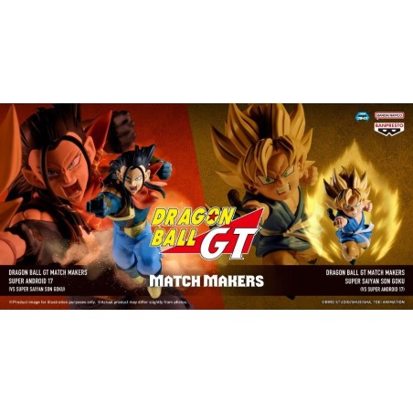 Banpresto Super n. 17 vs Goku Super Saiyan Dragon Ball GT Match Makers kit 2 pezzi